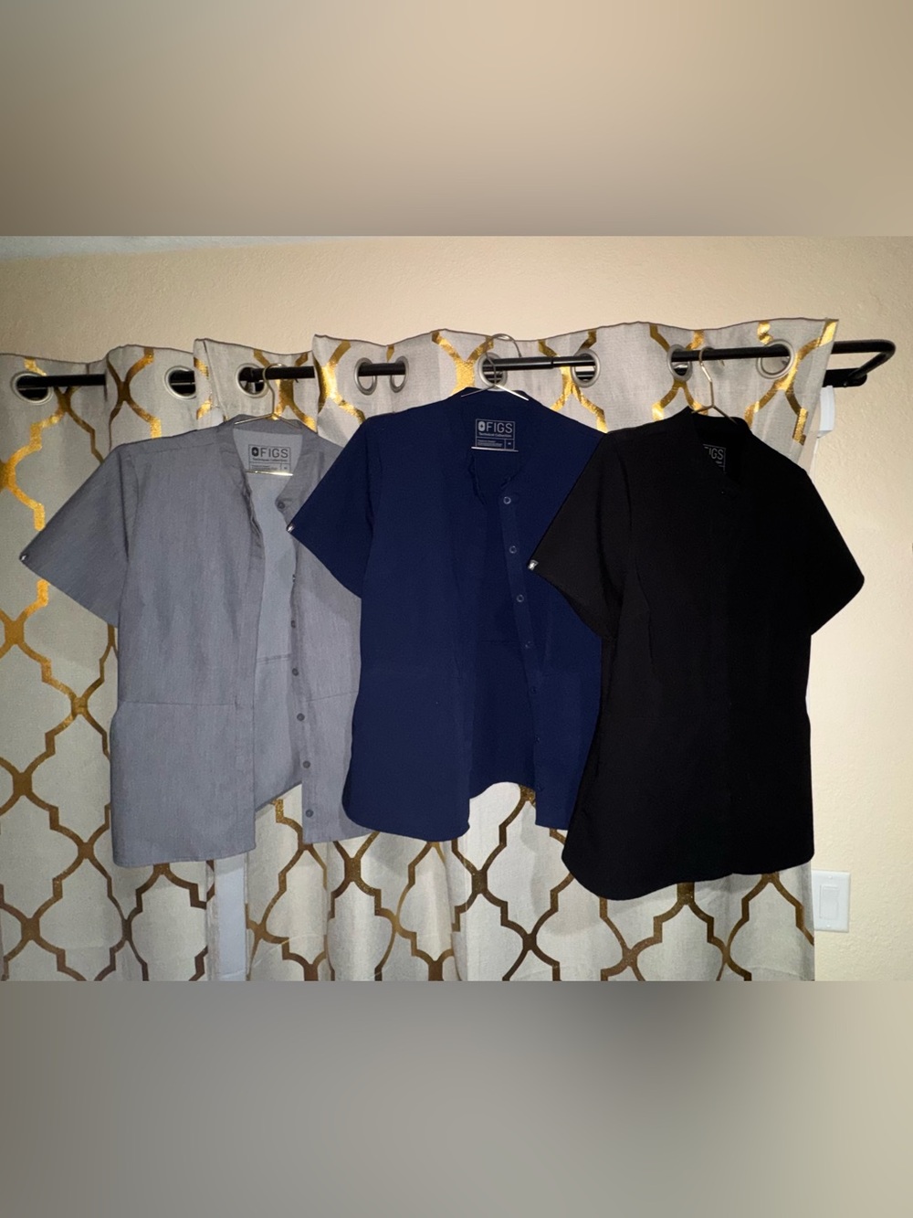 Figs Women’s Scrub Tops in Gray, Navy & Black
